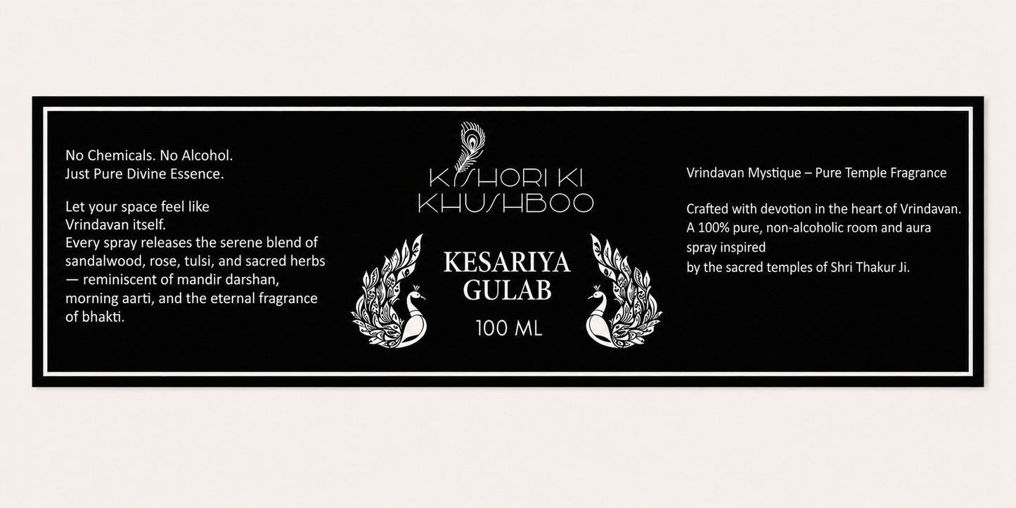 Kesariya Gulab (100ml) – Aroma & Fabric Spray