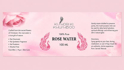 🌹 Rose Water – 100% Pure Face Mist 🌹