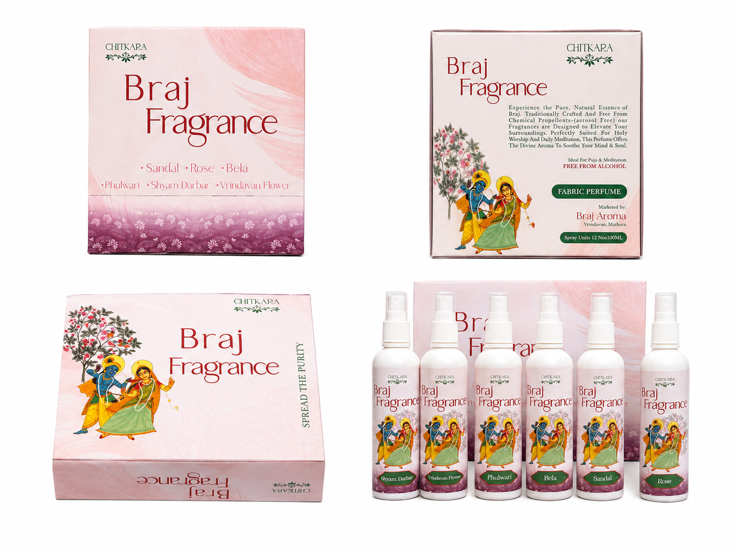 ✨ Braj Fragrance – Gift Set of 12 Pieces ✨